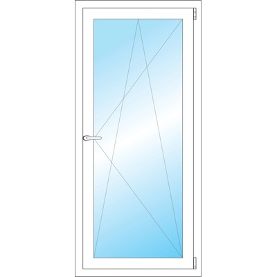 OKNA HNED Plastové okno 65x142 cm (650x1420 mm) bílé otevíravé a sklopné pravé