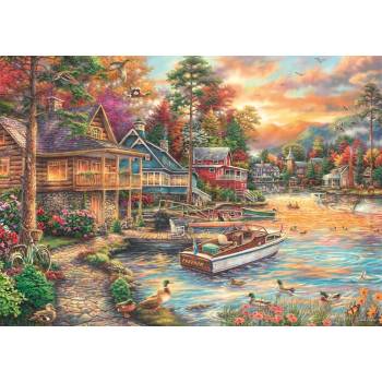 Schmidt Spiele - Puzzle Pinson: Shoreside Evening - 1 000 piese
