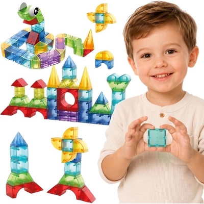 Woopie toys Magnetické kocky 62 ks