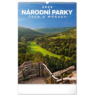 NOTIQUE Nástenný Národné parky Čech a Moravy CZ 33 x 46 cm 2026