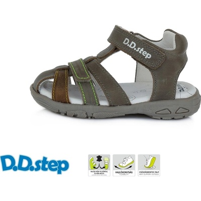 D.D.step sandále JAC290-856 Khaki