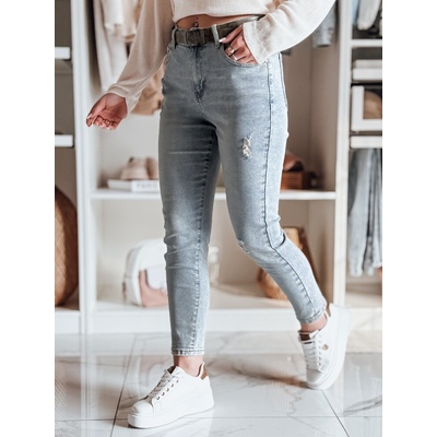 DStreet džínové slim fit z paskiem MIXFELL šedá