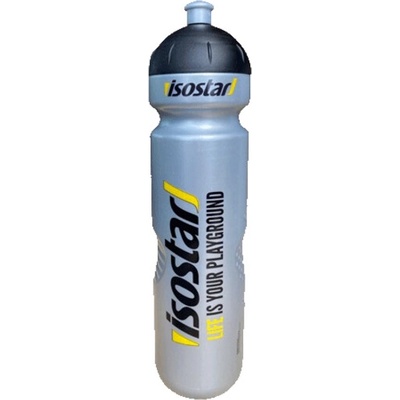 Isostar láhev 1litr - špunt - stříbrná