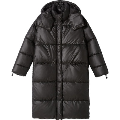 Bershka Зимно палто черно, размер L