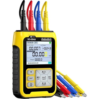 Fnirsi SG-004A Многофункционален генератор на сигнали, измерване на термодвойки и съпротивление, 24 V, 0-24 mA, USB-C (SG-004A)