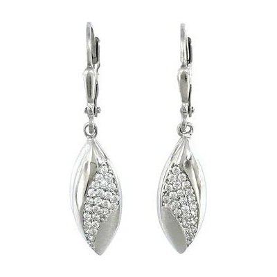 INFINITYSILVER Stříbrné visací náušnice DORA se zirkony OE398