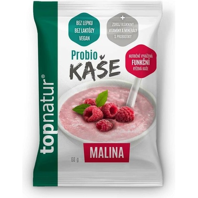 Topnatur Probio KAŠA Malina instantná ryžová kaša 60 g