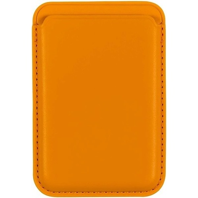 Púzdro AlzaGuard PU Leather Card Wallet Compatible with Magsafe žlutá
