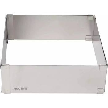 Kinghoff Форма за печене Kinghoff KH 1906, Регулируема 15.5-28 см, Неръждаема стомана, Сребрист (KH 1906)