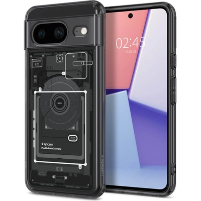 Spigen Хибриден Калъф за Google Pixel 8, Spigen Zero One Ultra Hybrid Case, Черен (ACS06279)