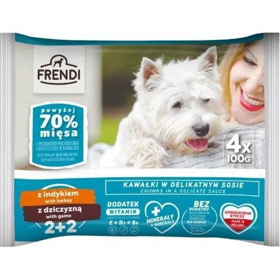 Frendi Turkey and game pieces in a delicate sauce 4 x 100 g