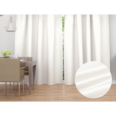 Biante Saténový záves LUX-052 Smotanovo biely 140x250 cm