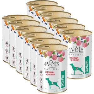 4Vets NATURAL 4Vets за кучета Hepatic 12x400g