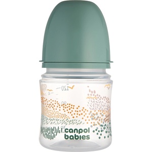 Canpol babies Антиколик шише с широко гърло Canpol - Easy Start, Mountains, 120 ml, Сиво (35/242_gre)