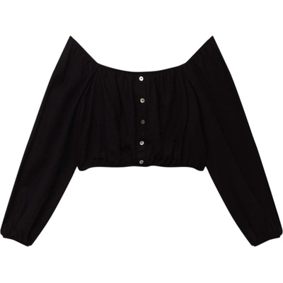 Pull&Bear Блуза черно, размер L