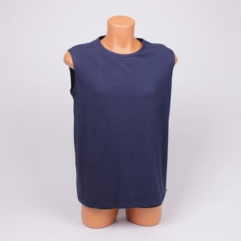 Мъжки памучен потник в син цвят