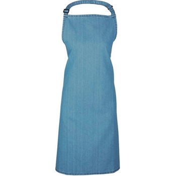 Premier Zástěra dlouhá barevná bez kapsy modrá džínovina