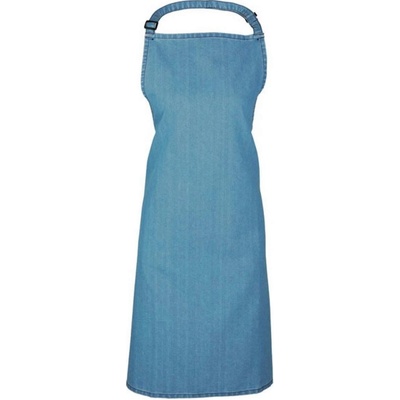 Premier Zástěra dlouhá barevná bez kapsy modrá džínovina