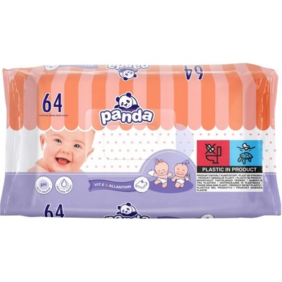 Panda vlhčené utierky 64 ks