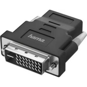 Hama Адаптер HAMA 205169, DVI-D мъжко - HDMI женско, Ultra-HD, 4K, Черен (HAMA-205169)