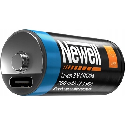Nabíjecí Baterie Newell CR123A 123 700 mAh 2 ks USB-C Li-Ion – Zboží Živě