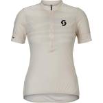 Scott Дамска фланелка с къс ръкав за колоездене Scott Women's Jersey Endurance Lt S/S Cycling jersey - Cotton White - размер XL (156-2862-0215)