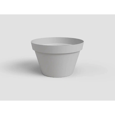 Artevasi Květináč CAPRI 20cm plast sv.šedá