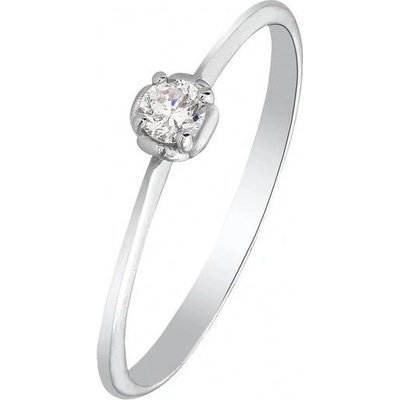 Zlaton Prsten bílé zlato s diamantem 000102009239