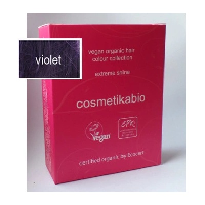 Cosmetikabio 100 % přírodní barva na vlasy fialová 100 g