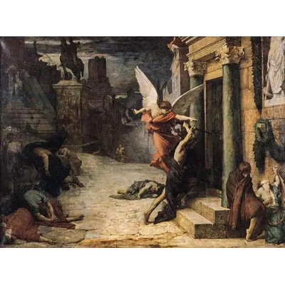 Obrazy - Delaunay, Jules Elie: Plague in Rome - reprodukce obrazu