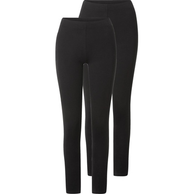 esmara Dámské legíny s BIO bavlnou 2 kusy černá – Zboží Dáma