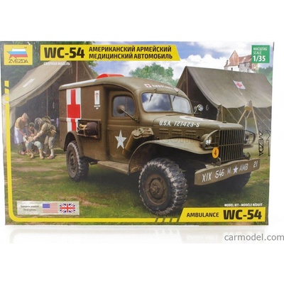 Zvezda Dodge Wc54 4x4 Truck Military Ambulance 1944 / 1:35