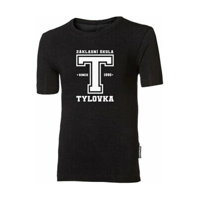 Triko dětské bambus černé ZŠ J.K.TYLA černá A