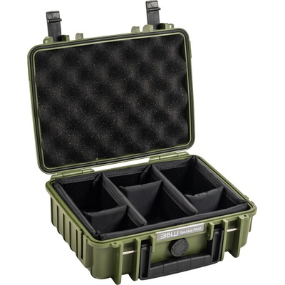 BW Outdoor Cases Type 1000 Bronze green divider system