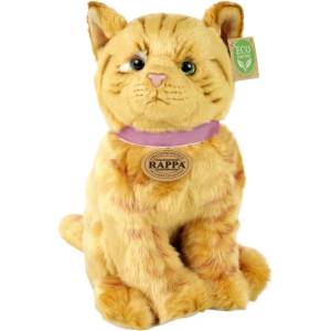 Rappa Плюшена играчка Rappa Еко приятели - Котка, кафява, седяща, 25 cm (209534) - ozone