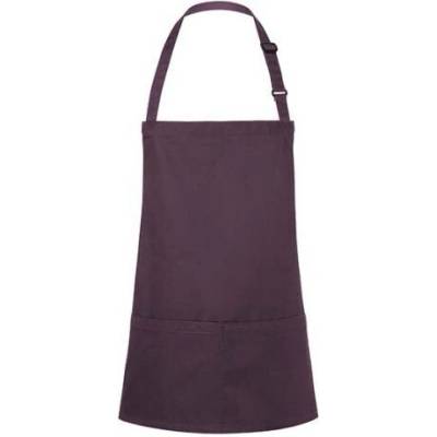 Karlowsky Krátká gastro zástěra KY123 Aubergine 75x60cm