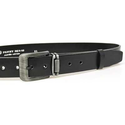 Belts 507-KOV-HL-60 kožený pásek černý