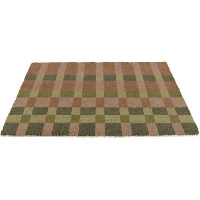 Artsy Mats Изтривалка от кокосови влакна 40x60 cm Pink and Blue Check - Artsy Doormats (6040-PNKBLUCHECK)