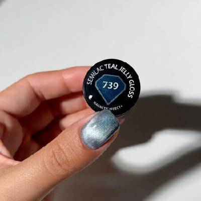 Semilac gél lak 739 Teal Jelly Gloss 7 ml