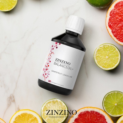 Zinzino BalanceOil+ Omega-3 Grep, Citrón, Limetka 300 ml