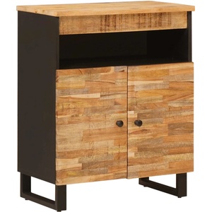 vidaXL Страничен шкаф Кафяво 60 x 33 x 75 cm Солидно мангово дърво (4018321)