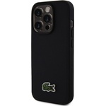 Lacoste Комплект дизайнерски кожен кейс с MagSafe и кожен портфейл (джоб) с MagSafe за iPhone 17 Pro - Lacoste Iconic Petit Pique Logo MagSafe Case With Magnetic Wallet Set (черен) (LCHMBWP17LPLAK)
