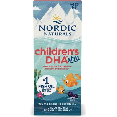 Nordic Naturals Children's DHA Xtra Omega 3 pro děti 880 mg 60 ml