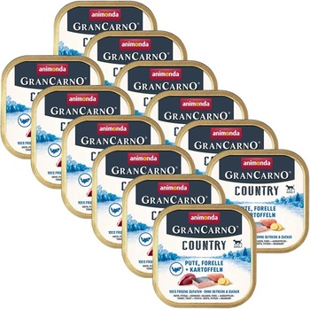 Animonda GranCarno Country Adult - пуйка и пъстърва 12 x 150 г