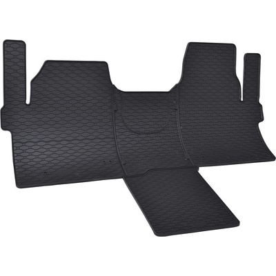 Koberce gumové Rigum Ford TOURNEO/TRANSIT CUSTOM 2m 2024-/VW T7 CARAVELLE 2m 2025- + tunel 4díl – Zbozi.Blesk.cz