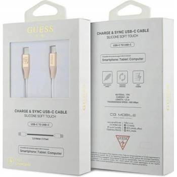 Guess GUCCLALRGDD USB-C - USB-C, 1,5m, zatý