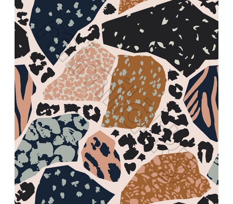 Softshell s beránkem abstrakt leopard by MIMI