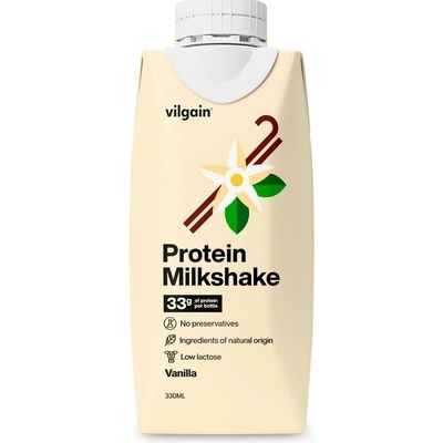 Vilgain Protein Milkshake vanilka 330 ml – Zboží Mobilmania