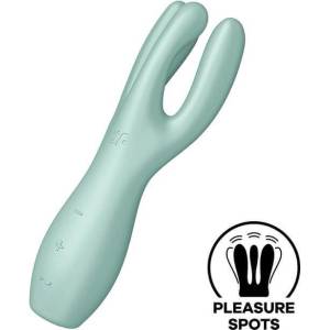 Satisfyer Threesome 3 - вибратор за клитор с акумулатор (мента)