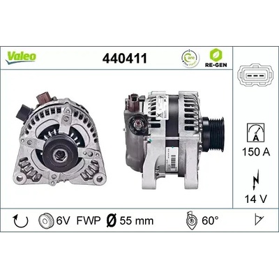 VALEO Alternátor VA 440411